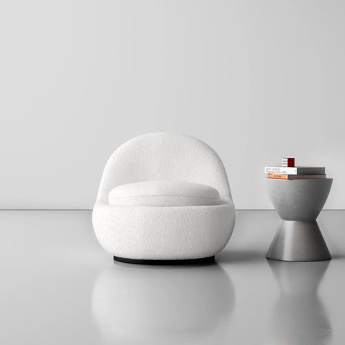 AllModern Arc Upholstered Swivel Accent Chair & Reviews Wayfair